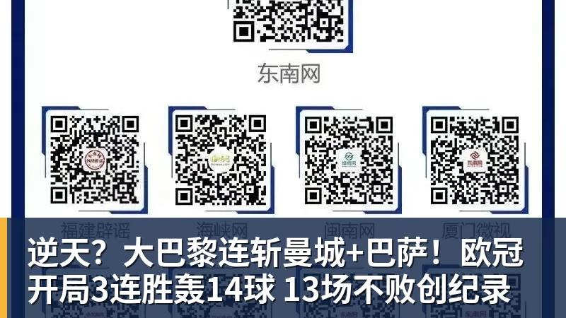 逆天？大巴黎连斩曼城+巴萨！欧冠开局3连胜轰14球 13场不败创纪录
